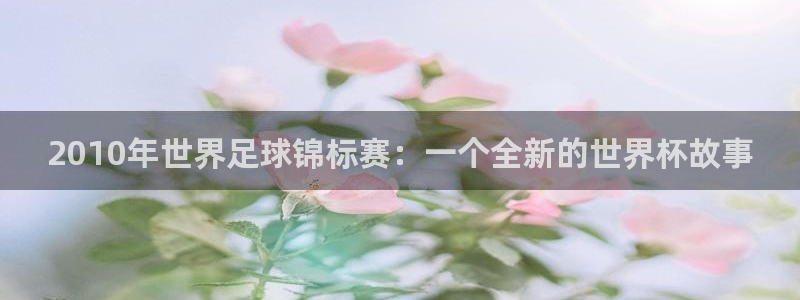西超杯直播：2010年世界足球锦标赛：一个全新的世界杯故事